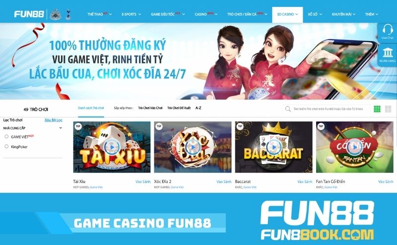 game casino fun88
